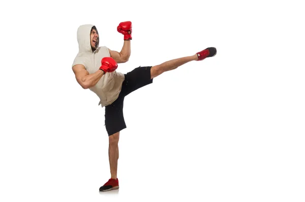 Concepto de boxeo con joven deportista —  Fotos de Stock