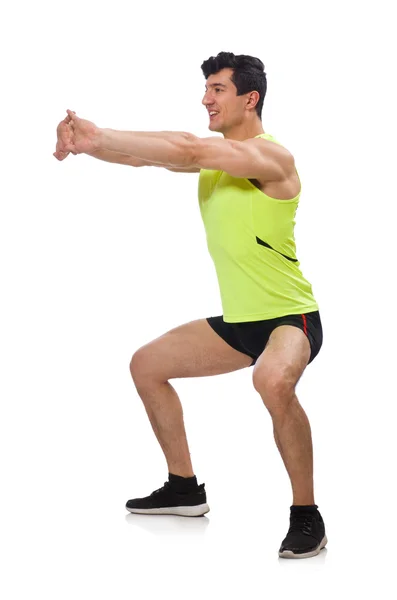 Young man exercising — Stock Photo, Image