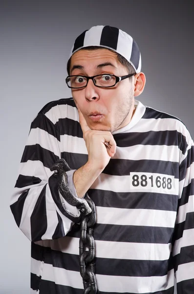 Young prisoner in chains — Stock Photo, Image