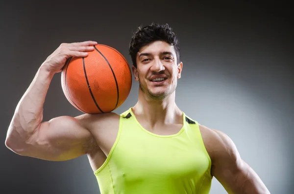 Basket muscolare nel concetto di sport — Foto Stock