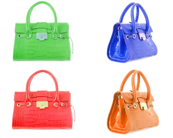 Set of woman bags isolated — Stockfoto