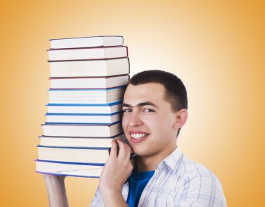 Öğrenci kitap ile