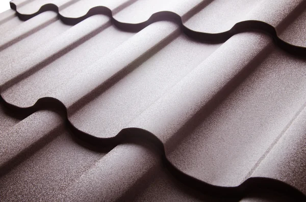 Close up de telha de telhado de metal — Fotografia de Stock