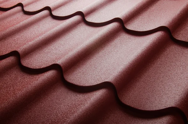 Close up of metal roof tile — Stock Photo, Image