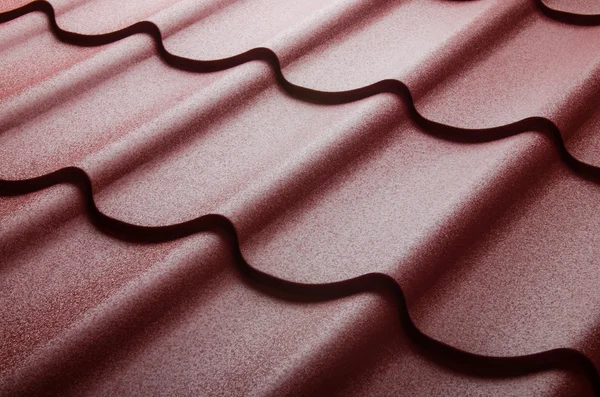 Close up of metal roof tile — Stock Photo, Image