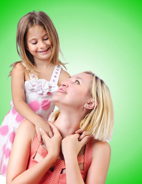 Glückliche Mutter und Tochter — Stockfoto