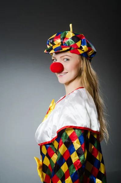 Clown dans le concept drôle — Photo