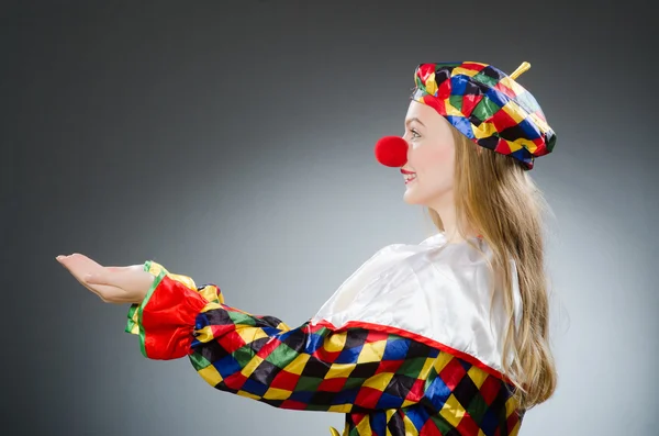 Клоун в смешной концепции — стоковое фото