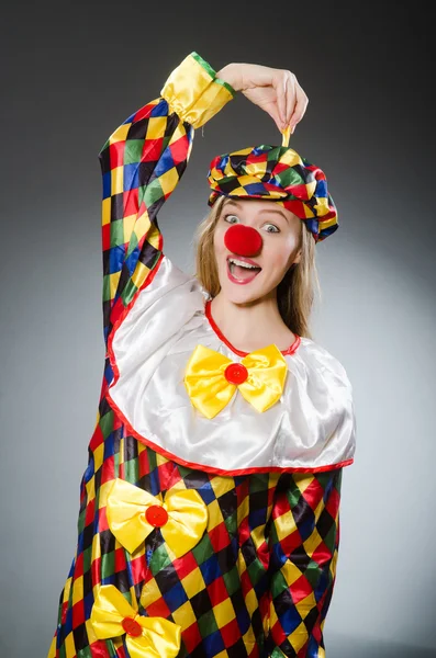 Clown dans le concept drôle — Photo