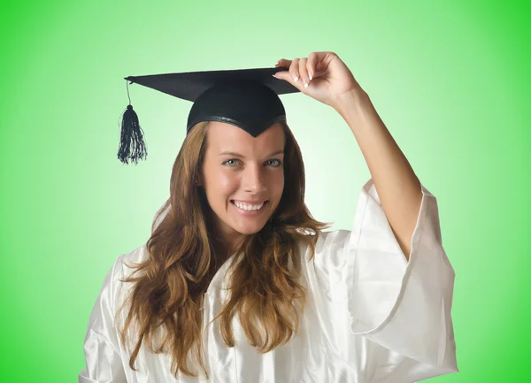 Jovem estudante com diploma — Fotografia de Stock