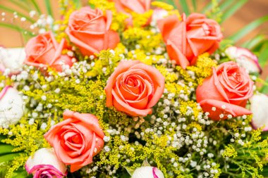 Kutlama konseptinde güzel güller