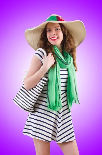 Young woman in summer concept — Stock Photo, Image