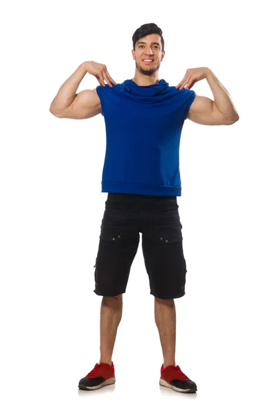 Muscular man isolated on the white — Stock Photo, Image