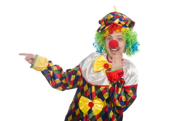 Clown isolated on the white background Stock Picture