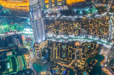 Gün batımında Dubai 'nin Panoraması