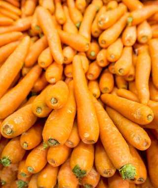 Havuç süpermarket ekranda