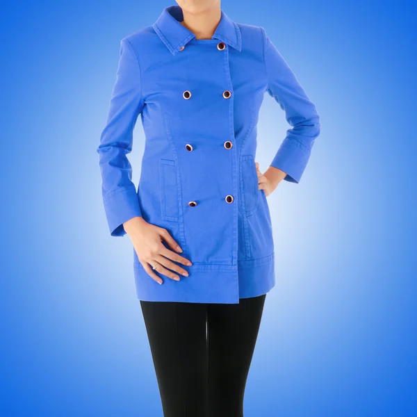 Stylish jacket isolated on model — Stock Photo, Image