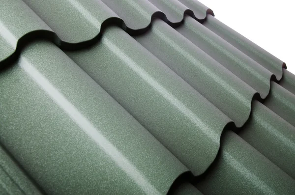 Close up of metal roof tile — Stock Photo, Image