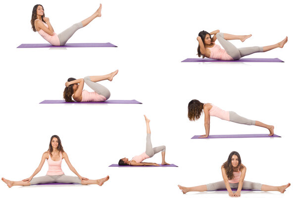 Concept of healthy lifestyle in set