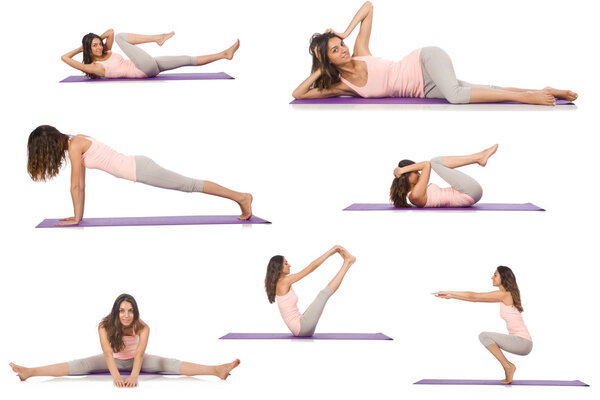 Concept of healthy lifestyle in set