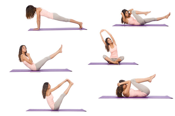 Concept of healthy lifestyle in set