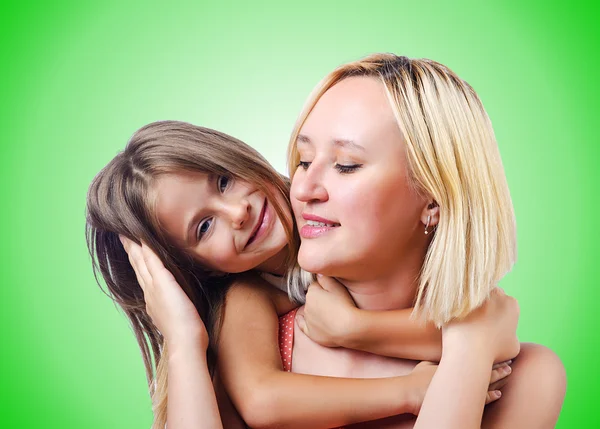 Felice mamma e figlia — Foto Stock