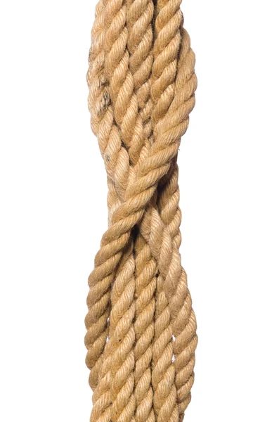 Мотузка ізольована на білому тлі — стокове фото
