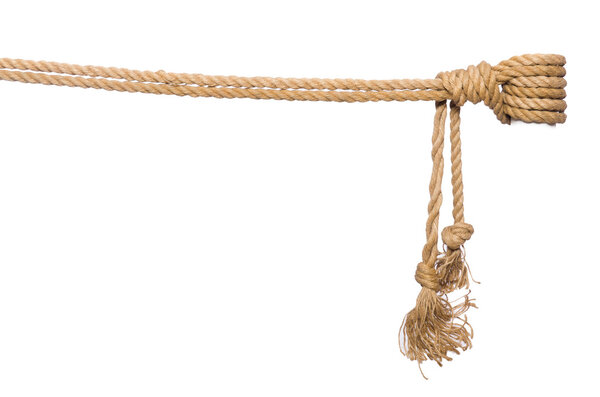 Rope isolated on the white background