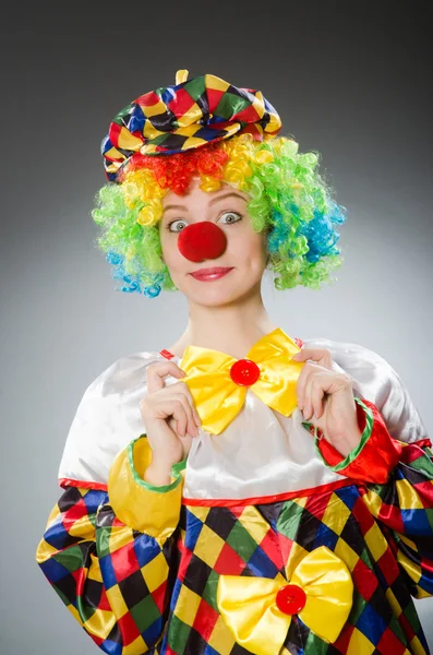 Clown in het grappige concept — Stockfoto