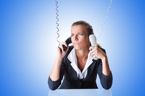 Female helpdesk operator — Stock Photo, Image