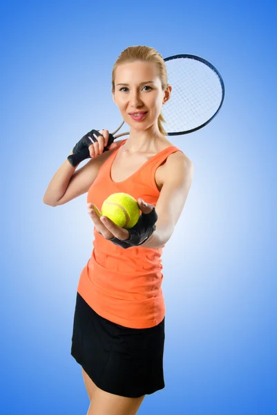 Woman tennis player — Stock Photo, Image