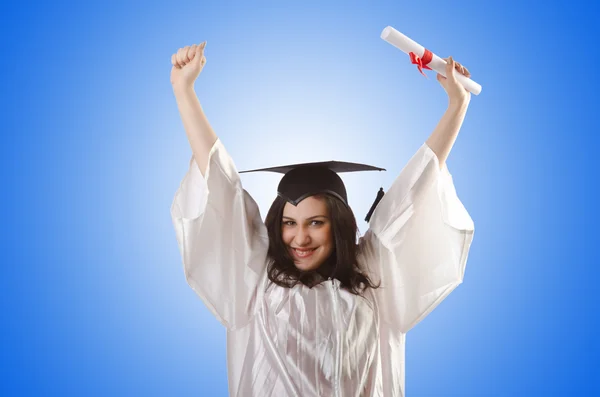 Graduado con diploma — Foto de Stock