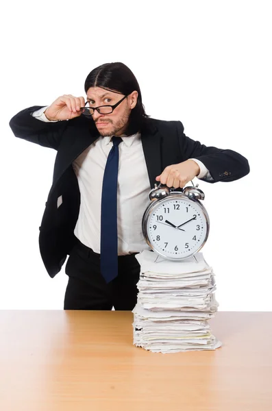 Young businessman isolated on the white background — Stock Photo, Image