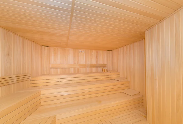 Sauna de madera caliente interior — Foto de Stock