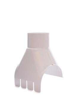 Boru bağlayıcı üzerinde beyaz izole