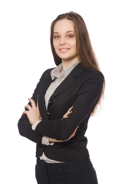 Femme en entreprise concept isolé sur blanc — Photo