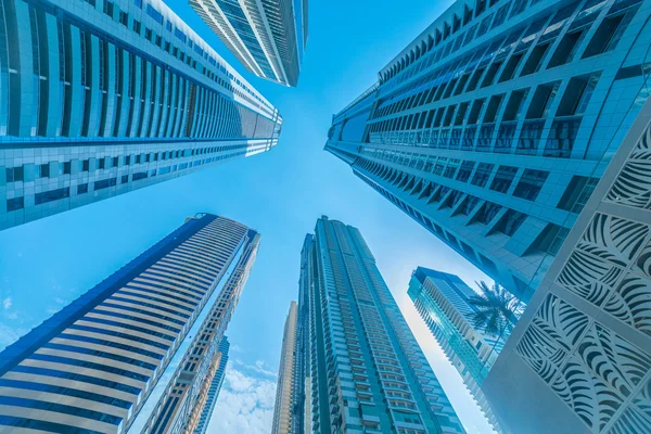 Tall Dubai Marina skyscrapers in UAE — Stock Photo, Image