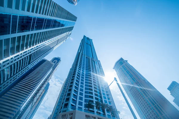 Tall Dubai Marina skyscrapers in UAE — Stock Photo, Image