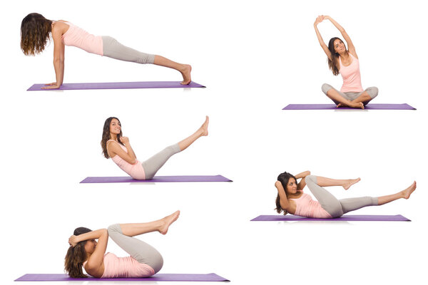 Concept of healthy lifestyle in set