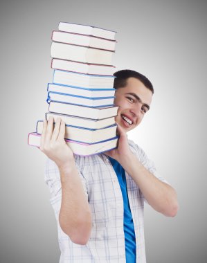 Öğrenci kitap ile