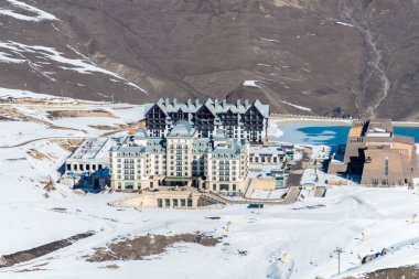 Shahdag - 27 Şubat 2015: A 'da Turist Otelleri