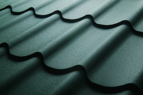 Close up of metal roof tile — Stock Photo, Image