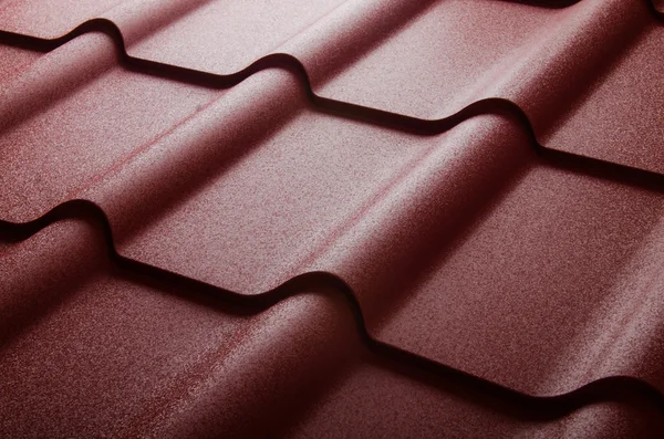 Close up of metal roof tile — Stock Photo, Image