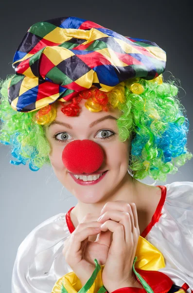 Payaso en el concepto divertido — Foto de Stock