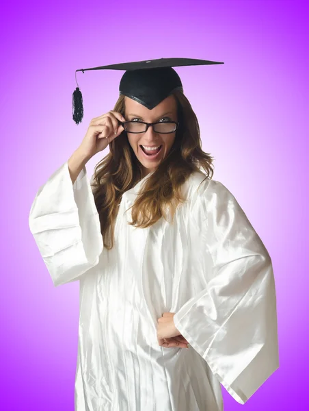 Giovane studente con diploma — Foto Stock