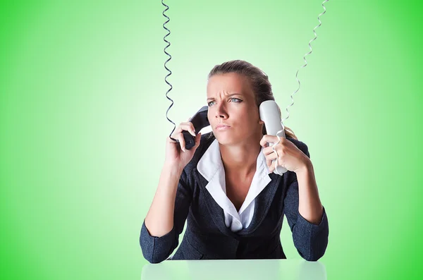 Operadora de help desk feminina — Fotografia de Stock