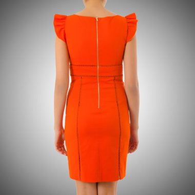 Kadın moda elbise kavram