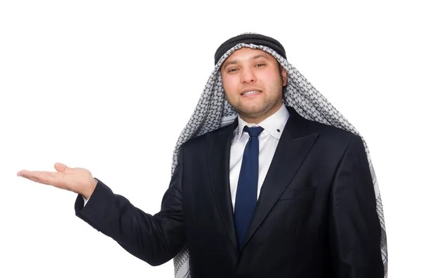 Arabisk affärsman isolerad på vitt — Stockfoto