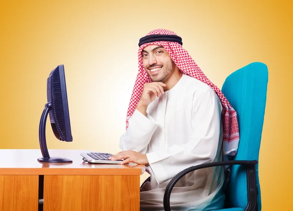 Arab businessman in business concept — Stock Photo, Image