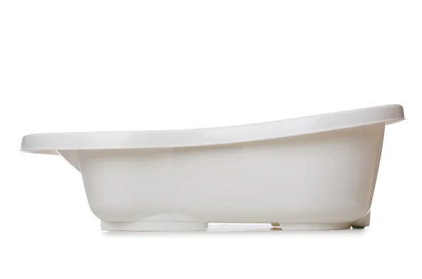 Pequeña bañera aislada en el blanco — Foto de Stock
